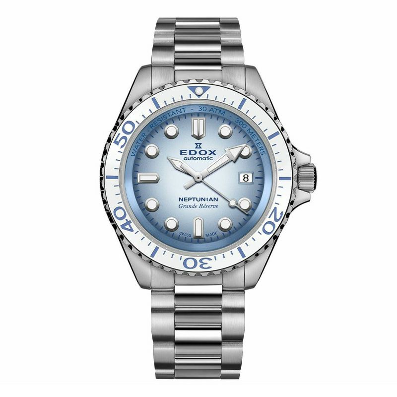 EDOX NEPTUNIAN GRANDE RESERVE DATE AUTOMATICエドックス ネプチュニアン グランデ リザーブ デイト オートマティック80801-3BBUM-BUCDN