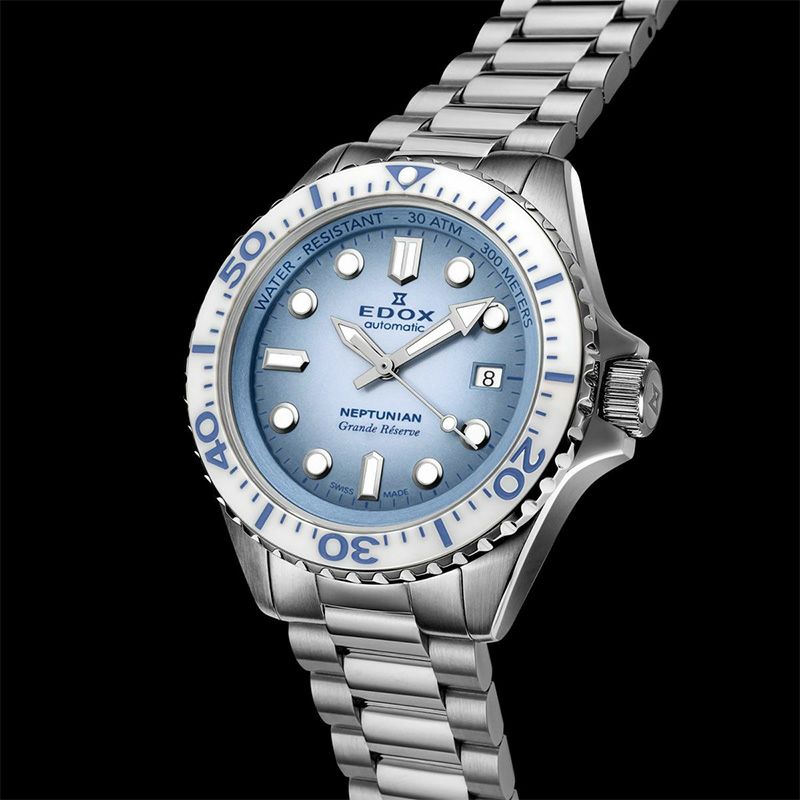EDOX NEPTUNIAN GRANDE RESERVE DATE AUTOMATICエドックス ネプチュニアン グランデ リザーブ デイト オートマティック80801-3BBUM-BUCDN