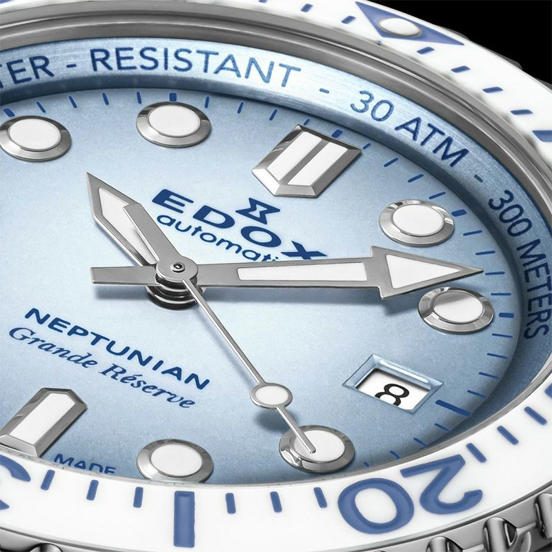 EDOX NEPTUNIAN GRANDE RESERVE DATE AUTOMATICエドックス ネプチュニアン グランデ リザーブ デイト オートマティック80801-3BBUM-BUCDN