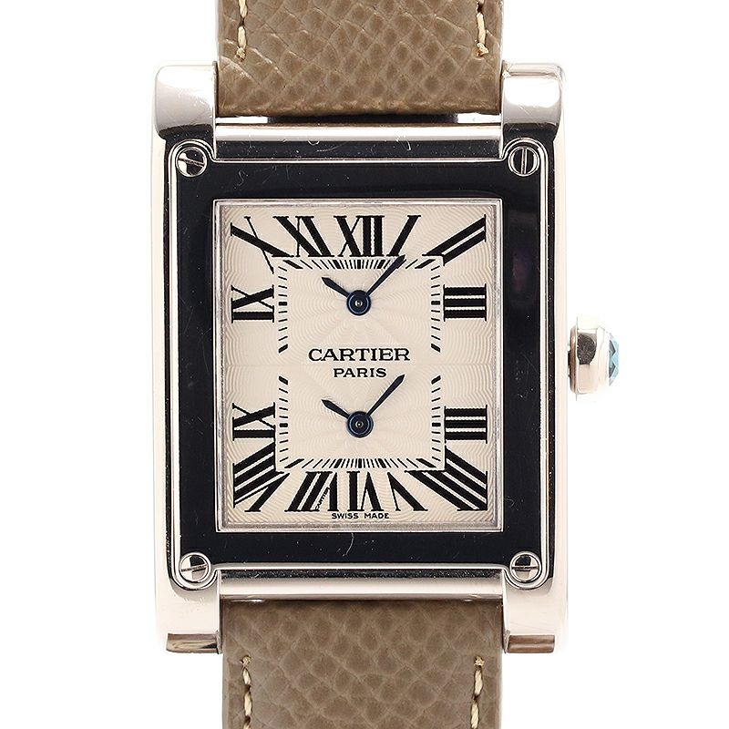 【中古】CARTIER TANK A VIS LARGE MODEL II TIME ZONES CPCPカルティエ タンク ア・ヴィス LM IIタイムゾーン CPCPW1534351