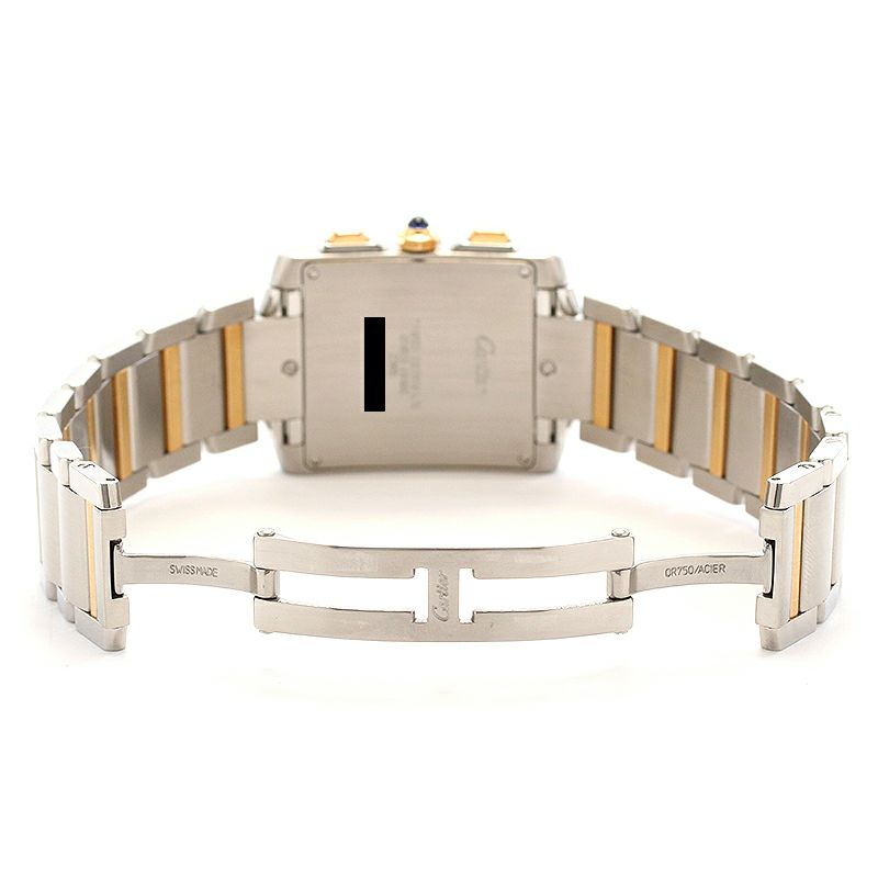 中古】CARTIER TANK FRANCAISE EXTRA-LARGE MODEL CHRONO REFLEX