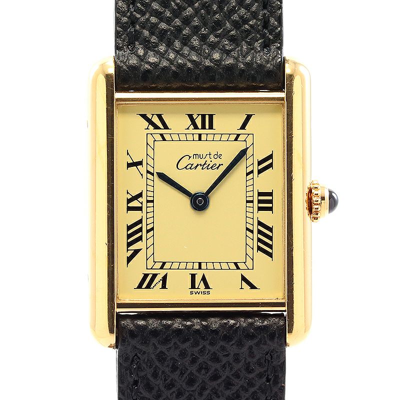 中古】CARTIER MUST TANK LARGE MODEL VERMEIL カルティエ マストタンクLM ヴェルメイユ W1002753 ｜ヴィンテージブランド｜時計・腕時計の通販サイトBEST ISHIDA（正規・中古販売店）