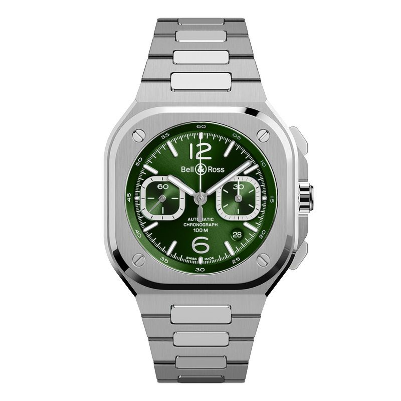 Bell ＆ Ross BR 05 CHRONO GREEN STEELベル＆ロス BR 05 クロノ グリーン スティールBR05C-GN-ST/SST