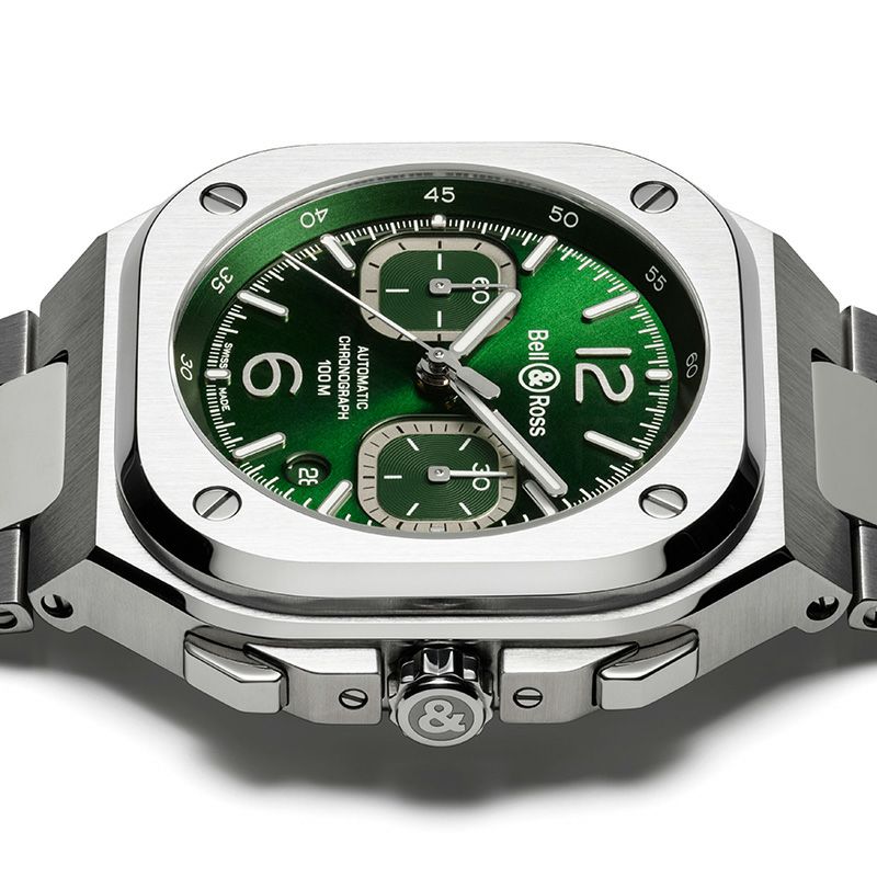 Bell ＆ Ross BR 05 CHRONO GREEN STEEL ベル＆ロス BR 05 クロノ  
