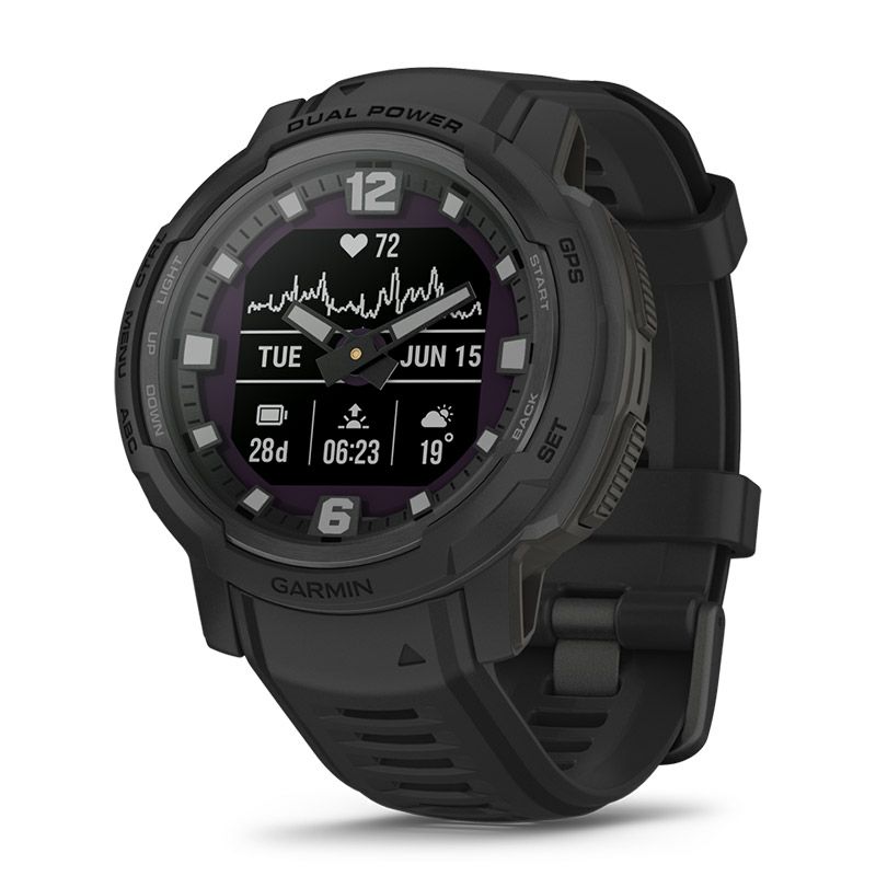 GARMIN Instinct Crossover Dual Power Tactical Editionガーミン インスティンクト クロスオーバー デュアルパワー タクティカル エディション010-02730-40