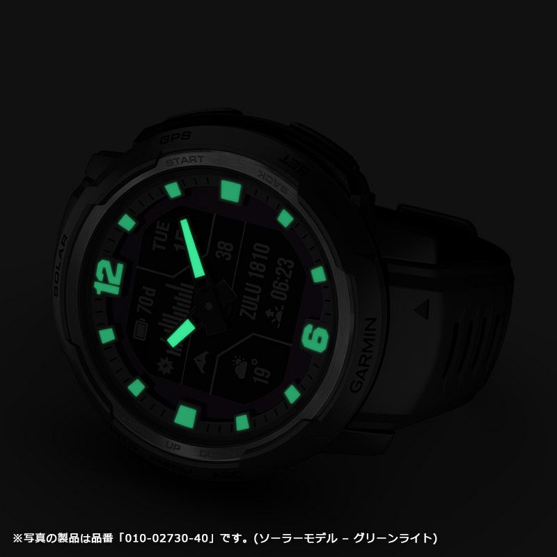 GARMIN Instinct Crossover Dual Power Tactical Editionガーミン インスティンクト クロスオーバー デュアルパワー タクティカル エディション010-02730-40