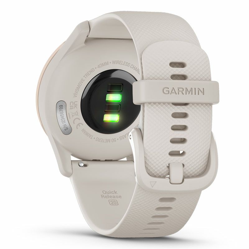 GARMIN vivomove Trend Ivory / Peach Gold ガーミン ヴィヴォムーヴ トレンド アイボリー / ピーチゴールド  010-02665-71｜正規取り扱いブランド｜時計・腕時計の通販サイトBEST ISHIDA（正規・中古販売店）