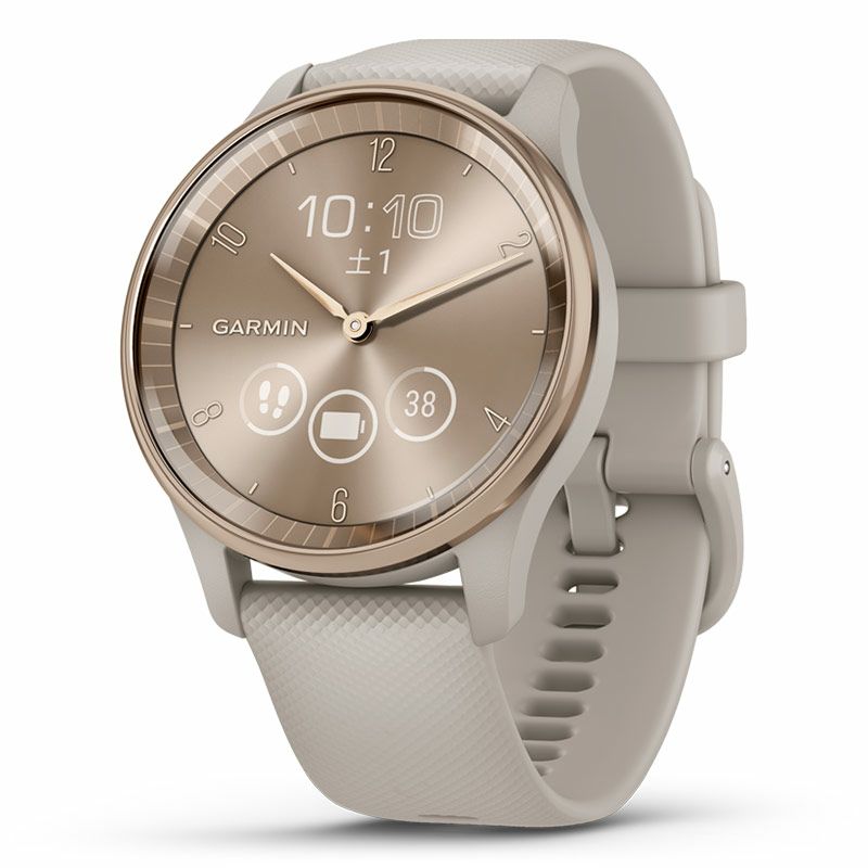 GARMIN vivomove Trend French Gray / Cream Gold ガーミン ヴィヴォ 