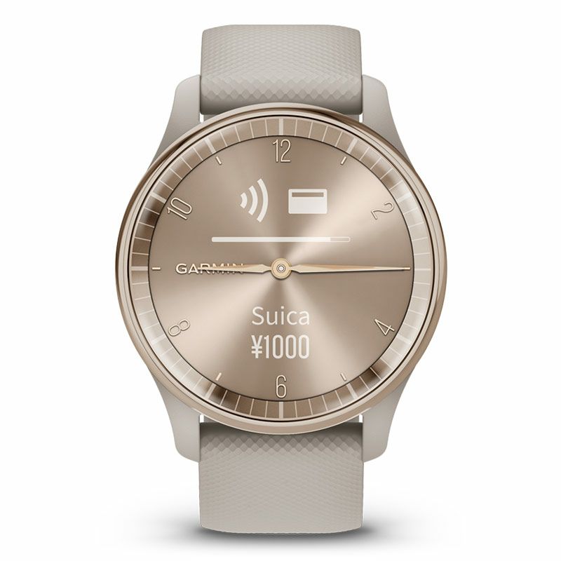 GARMIN vivomove Trend French Gray / Cream Gold ガーミン ヴィヴォ ...