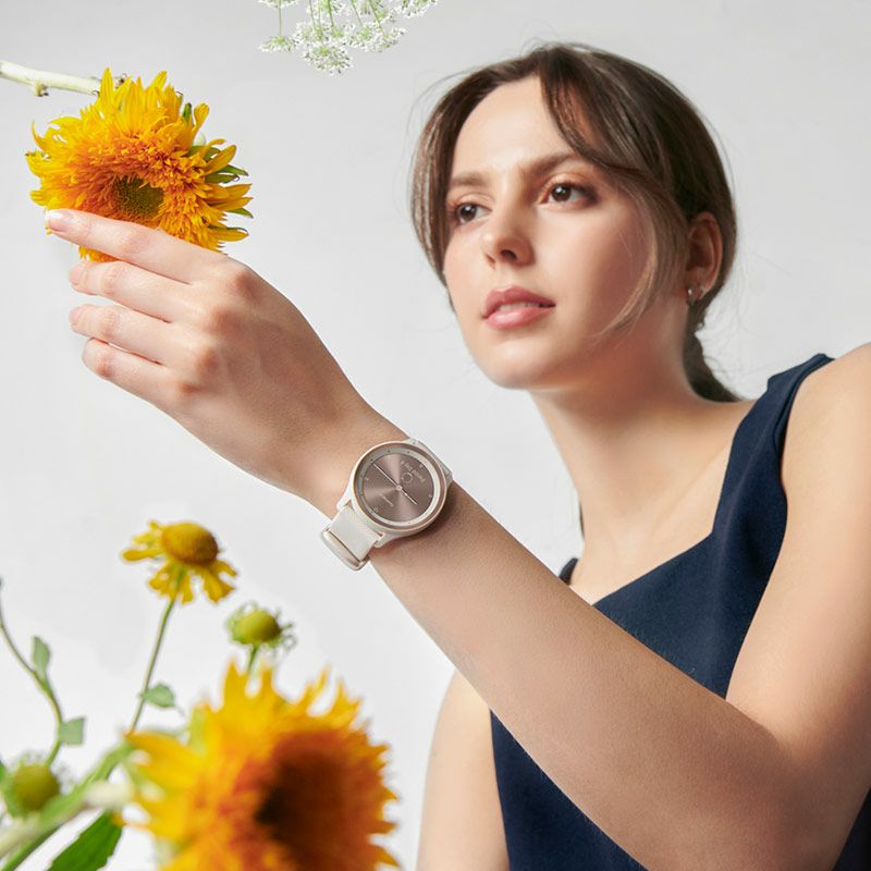 GARMIN vivomove Sport Peach Gold / Ivory ガーミン ヴィヴォムーブ 