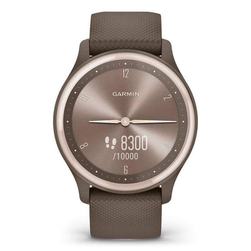 GARMIN vivomove Sport Peach Gold / Cocoa ガーミン ヴィヴォムーブ 