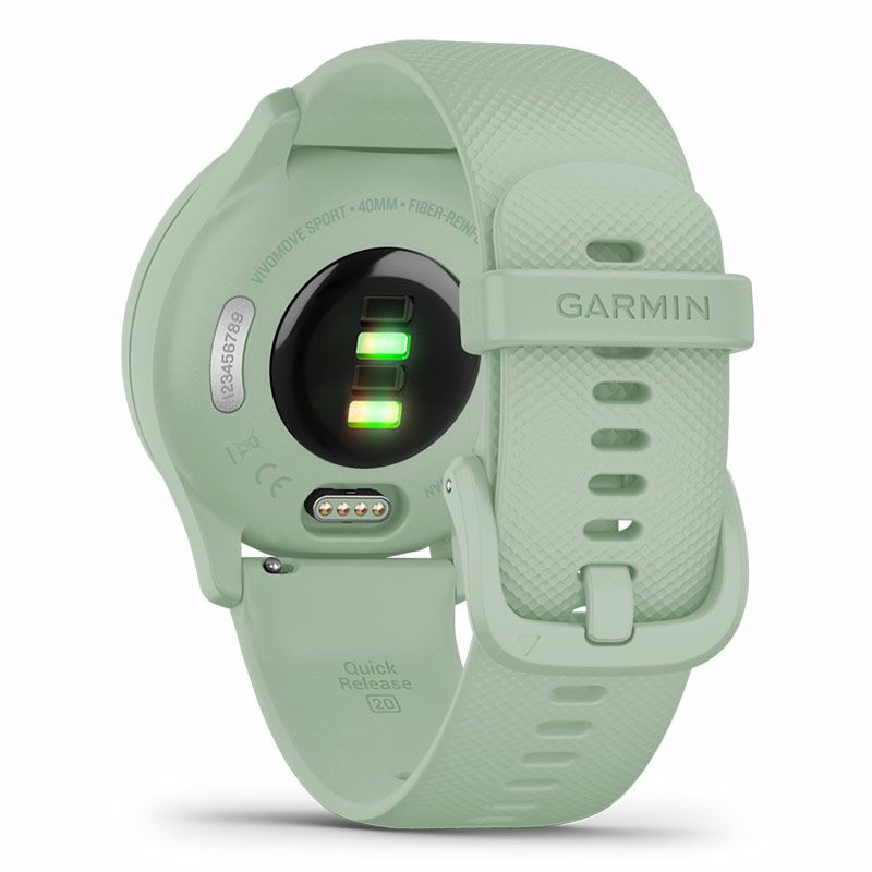 GARMIN vivomove Sport Silver / Cool Mint ガーミン ヴィヴォムーブ 