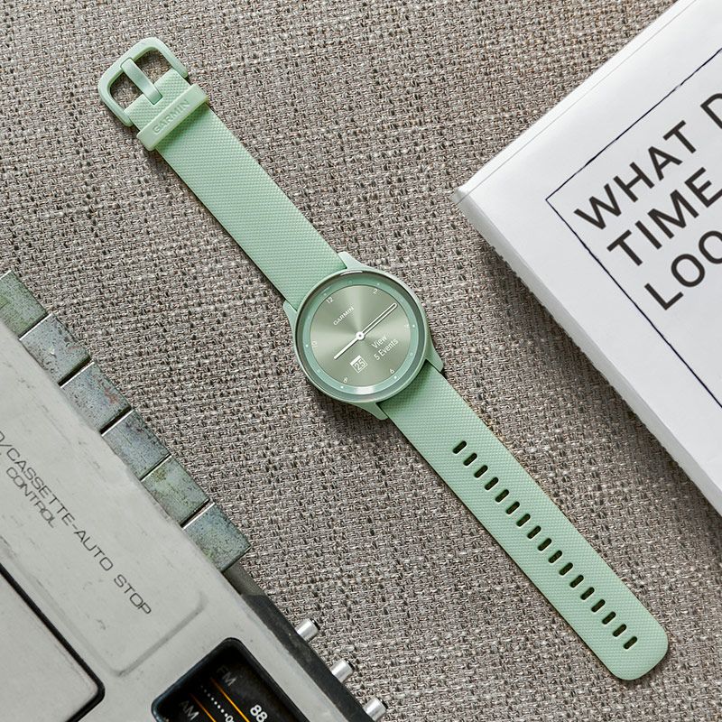 GARMIN vivomove Sport Silver / Cool Mint ガーミン ヴィヴォムーブ 