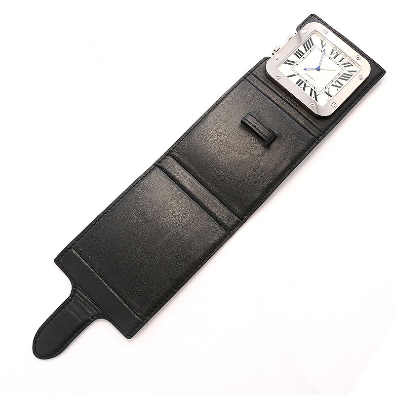 【中古】CARTIER SANTOS DE CARTIER DESK CLOCKカルティエ サントス ドゥ カルティエ デスククロックW0100042
