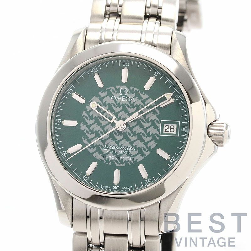 し*も様 【稼働完品】OMEGA　オメガ シーマスター 120M　箱ギャランティ 中古】OMEGA SEAMASTER 120M JACQUES MAYOL 1998 LIMITED オメガ