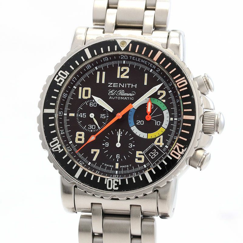 【中古】ZENITH RAINBOW FLYBACK CHRONOGRAPH EL PRIMERO ゼニス レインボーフライバッククロノグラフ　エル・プリメロ 02.0480.405/24