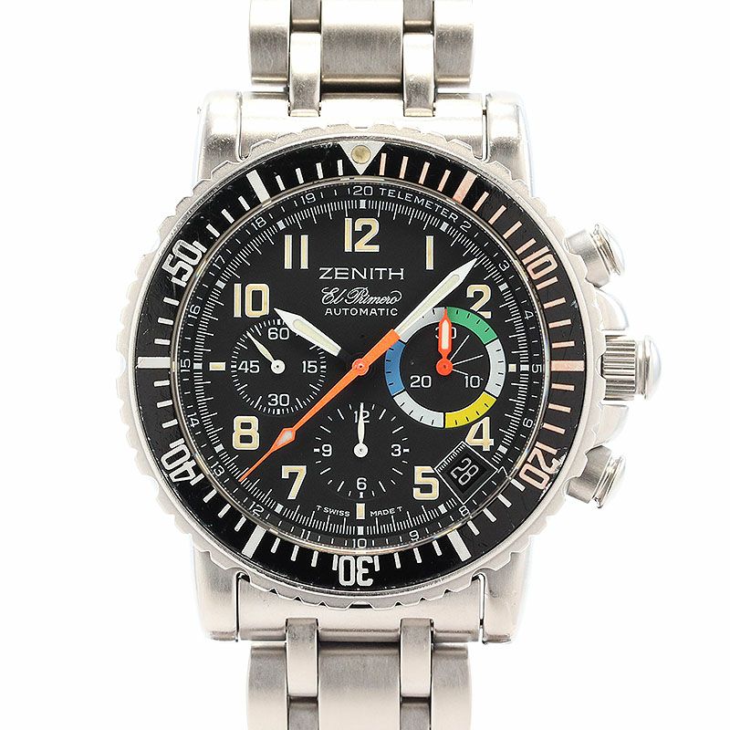 【中古】ZENITH RAINBOW FLYBACK CHRONOGRAPH EL PRIMERO ゼニス レインボーフライバッククロノグラフ　エル・プリメロ 02.0480.405/24