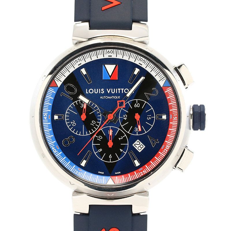 中古】LOUIS VUITTON TAMBOUR REGATTA V CHRONOGRAPH ルイ・ヴィトン 