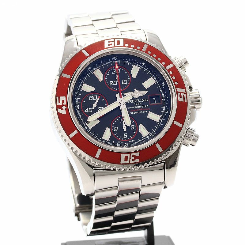 【中古】BREITLING SUPER OCEAN CHRONOGRAPH , ブライトリング スーパーオーシャン クロノグラフ シーズレッド ,  A13341 (A109R81PRS)