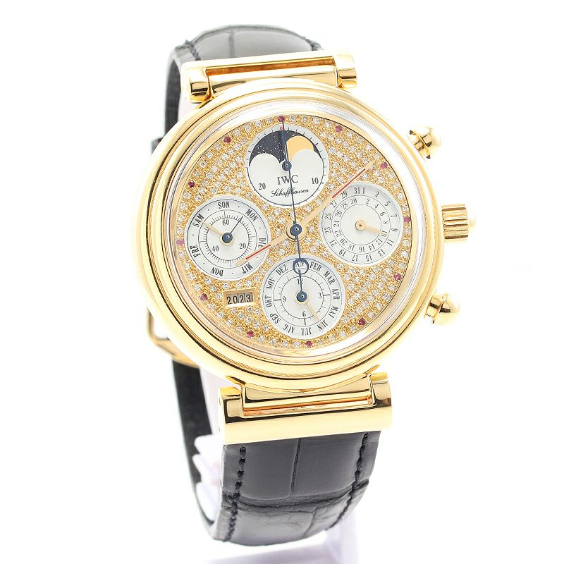 【中古】IWC DA VINCI PERPETUAL CALENDAR アイ・ダブリュー・シー ダ・ヴィンチ パーペチュアルカレンダー IW375015 (3750-015)