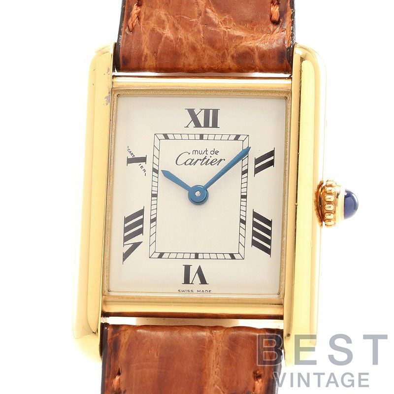 中古】CARTIER MUST TANK WATCH SM / MUST TANK VERMEIL SM カルティエ  