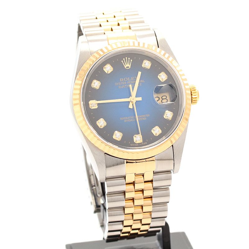ロレックス デイトジャスト オイスターパーペチュアル 腕時計 時計 時計 ステンレススチール 16233 自動巻き メンズ 1年保証 ROLEX  ロレックス