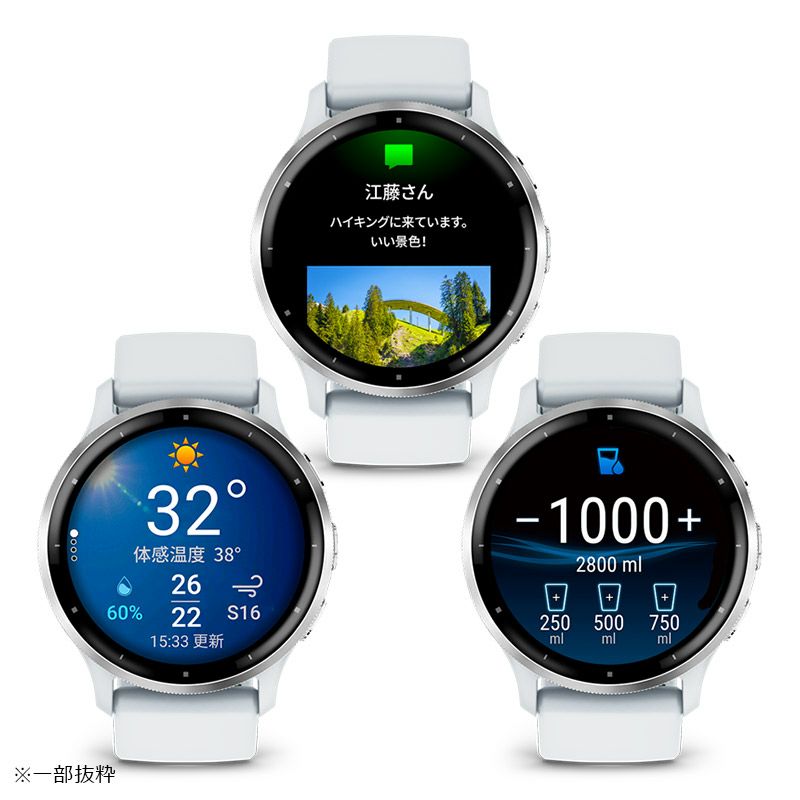 GARMIN Venu 3 Whitestone / Silver ガーミン ヴェニュー 3 ホワイト 