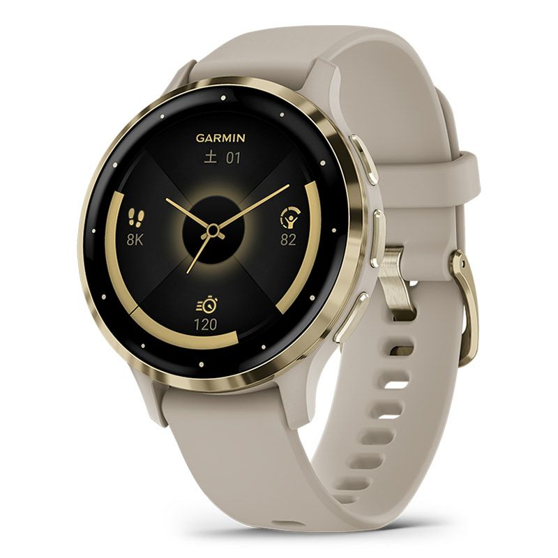 GARMIN Venu 3S French Gray / Cream Gold ガーミン ヴェニュー 3S フレンチグレイ / クリームゴールド  010-02785-42｜正規取り扱いブランド｜時計・腕時計の通販サイトBEST ISHIDA（正規・中古販売店）