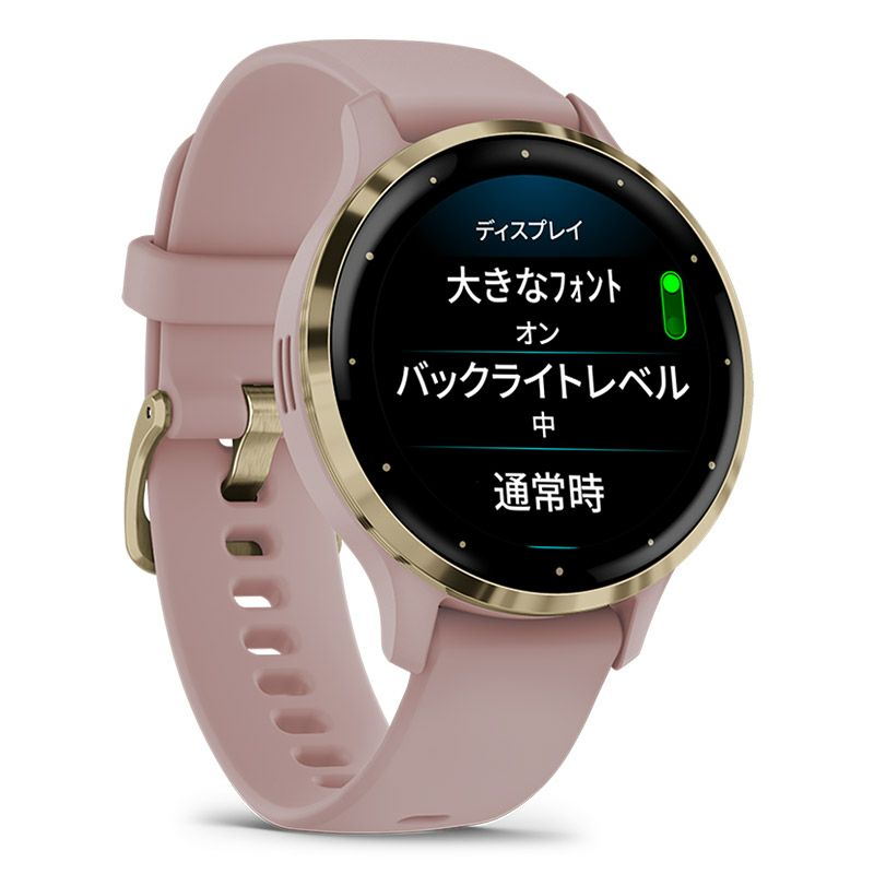 ガーミン ヴェニュー 3S ピンクドーン / ピーチゴールド 010-02785-43