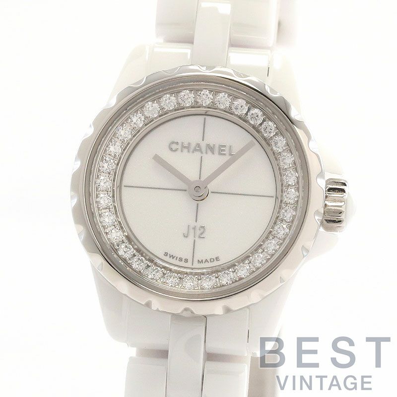 中古】CHANEL J12 XS WHITE CERAMIC 19MM シャネル J12 XS ホワイト