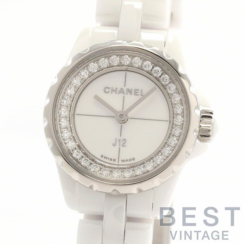 中古】CHANEL J12 XS WHITE CERAMIC 19MM シャネル J12 XS ホワイト  