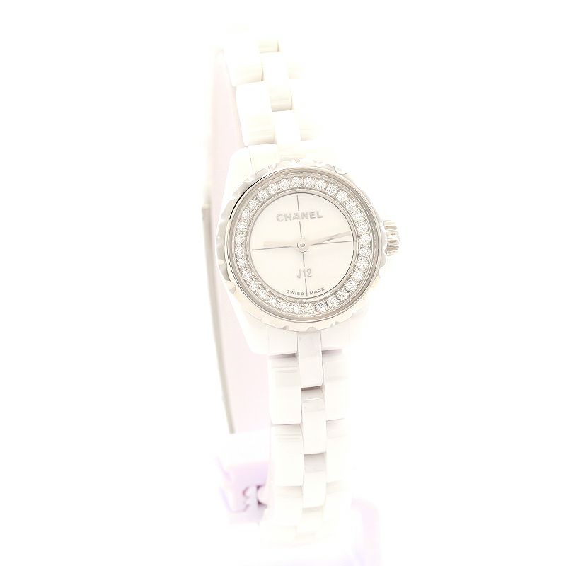 中古】CHANEL J12 XS WHITE CERAMIC 19MM シャネル J12 XS ホワイト  