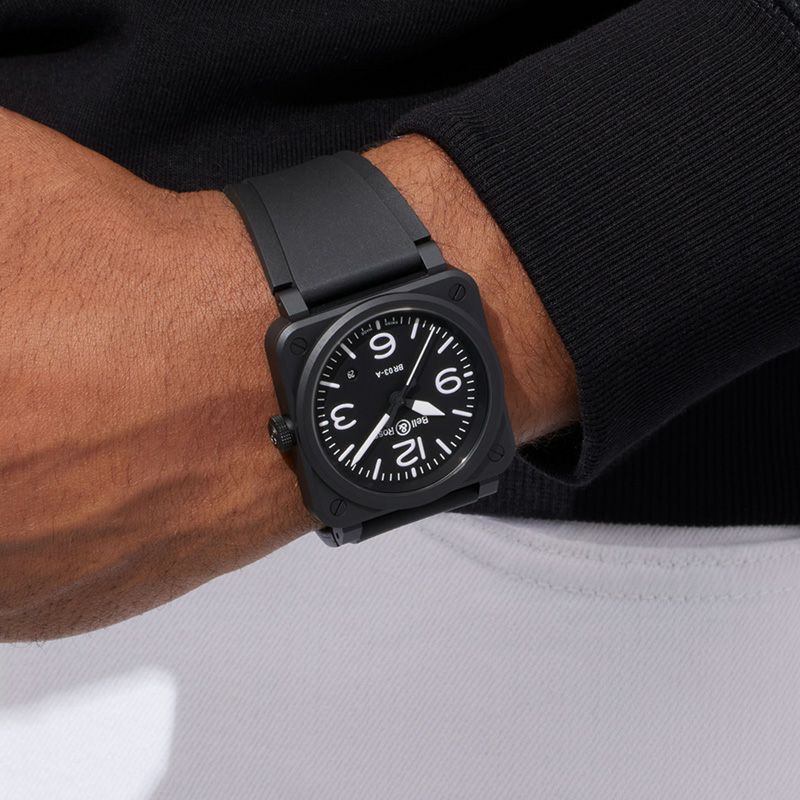 Bell ＆ Ross BR 03 BLACK MATTE ベル＆ロス BR 03 ブラックマット BR03A-BL-CE/SRB