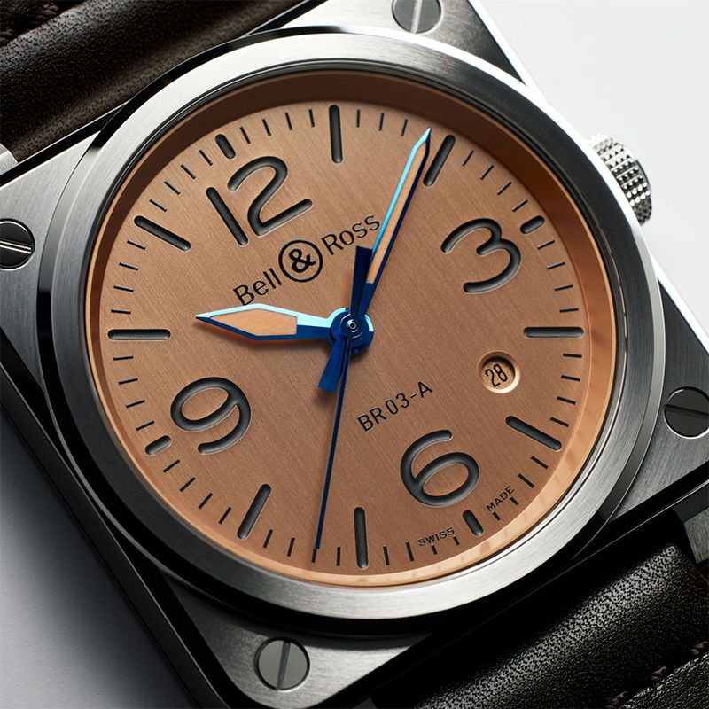 Bell ＆ Ross BR 03 Copper ベル＆ロス BR 03 コッパー BR03A-GB-ST