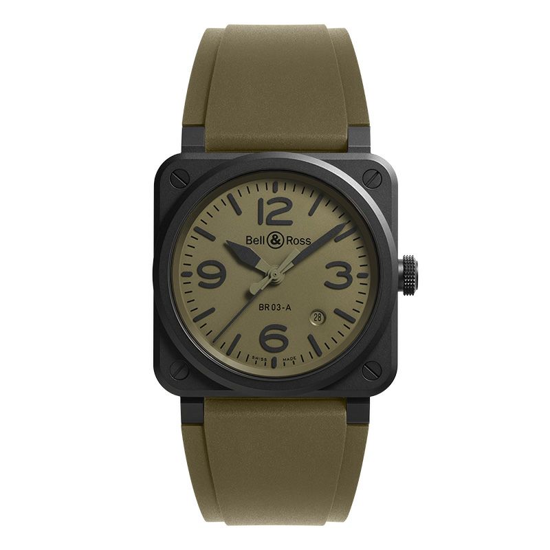 Bell ＆ Ross BR 03 MILITARY CERAMIC ベル＆ロス BR 03 ミリタリー セラミック  BR03A-MIL-CE/SRB｜正規取り扱いブランド｜時計・腕時計の通販サイトBEST ISHIDA（正規・中古販売店）