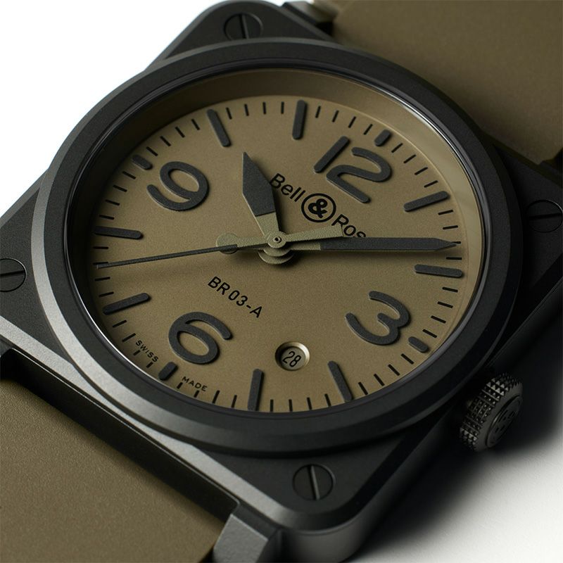 Bell ＆ Ross BR 03 MILITARY CERAMIC ベル＆ロス BR 03 ミリタリー セラミック  BR03A-MIL-CE/SRB｜正規取り扱いブランド｜時計・腕時計の通販サイトBEST ISHIDA（正規・中古販売店）