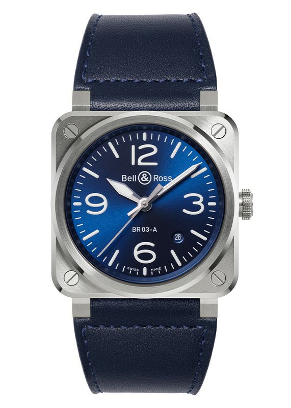 Bell ＆ Ross BR 03 BLUE STEEL ベル＆ロス BR 03 クロノ ブルー スティール BR03A-BLU-ST/SCA