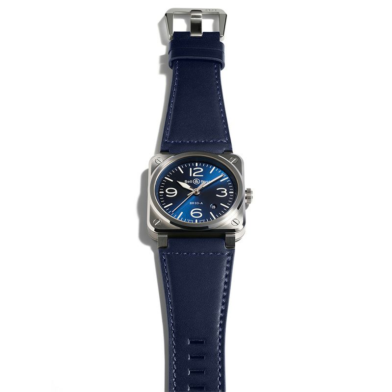 Bell ＆ Ross BR 03 BLUE STEEL ベル＆ロス BR 03 クロノ ブルー スティール BR03A-BLU-ST/SCA