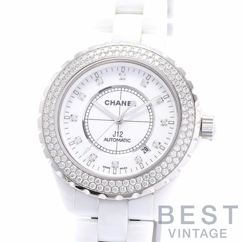 中古】CHANEL J12 WHITE CERAMIC AUTOMATIC 42MM シャネル J12