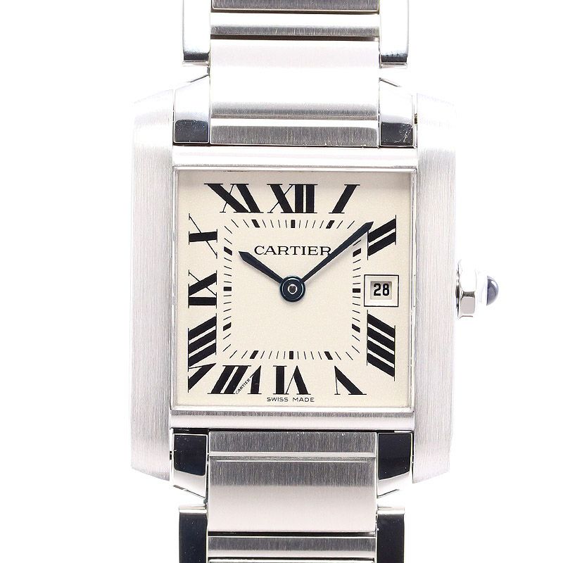 中古】CARTIER TANK FRANCAISE MEDIUM MODEL カルティエ タンク  