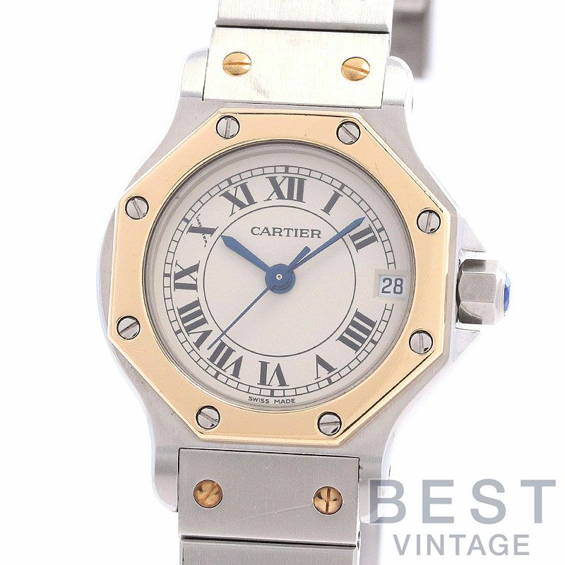 【中古】CARTIER SANTOS RONDE SMALL MODEL / SANTOS OCTAGON SMALL MODEL カルティエ サントスロンドSM / サントスオクタゴンSM W2001683