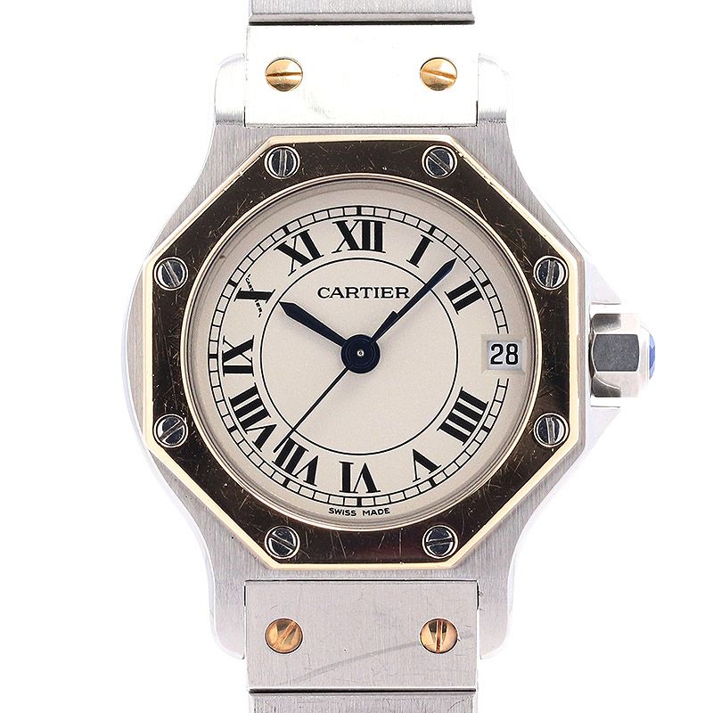 【中古】CARTIER SANTOS RONDE SMALL MODEL / SANTOS OCTAGON SMALL MODEL カルティエ サントスロンドSM / サントスオクタゴンSM W2001683