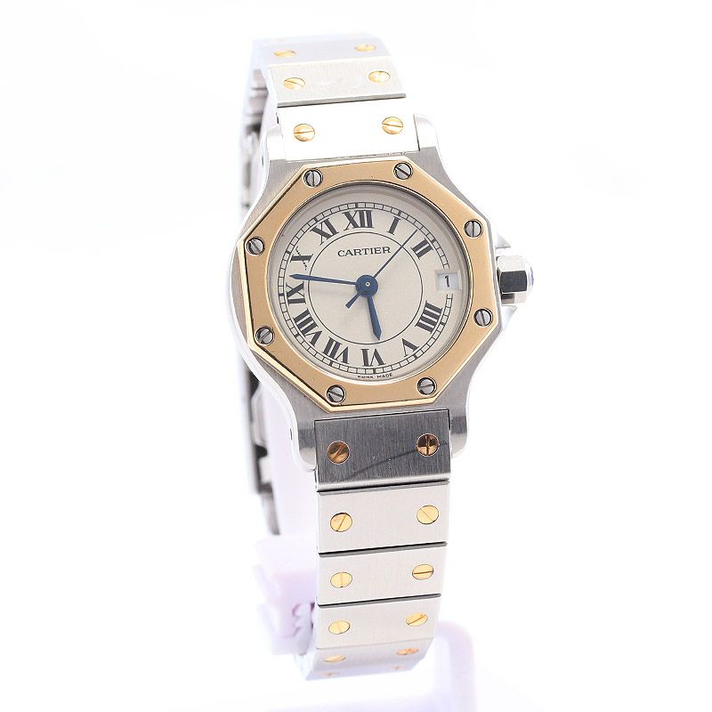 【中古】CARTIER SANTOS RONDE SMALL MODEL / SANTOS OCTAGON SMALL MODEL カルティエ サントスロンドSM / サントスオクタゴンSM W2001683