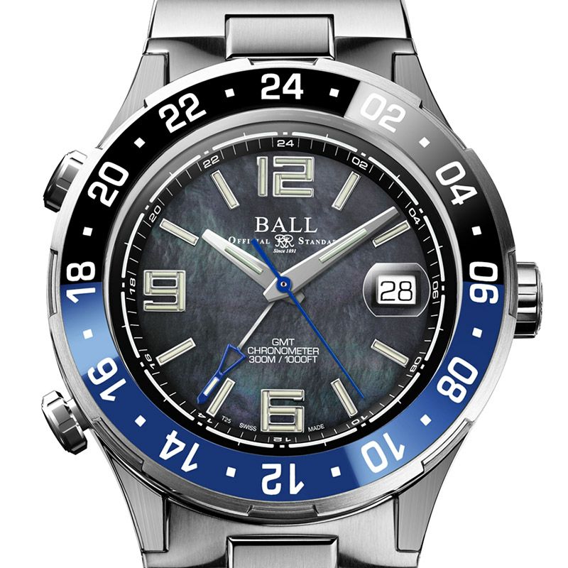 BALL WATCH Roadmaster Pilot GMT Black MOP ボール ウォッチ ロード 