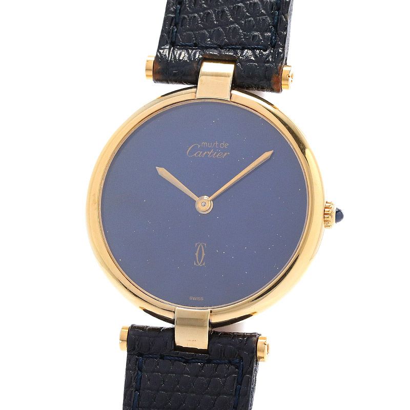 中古】CARTIER MUST VANDOME WATCH LM VERMEIL / MUST VANDOME LM  
