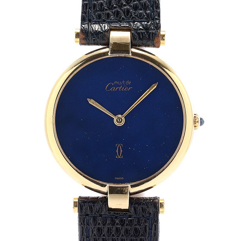 【中古】CARTIER MUST VANDOME WATCH LM VERMEIL / MUST VANDOME LM VERMEIL カルティエ マストヴァンドームLM ヴェルメイユ 83977413
