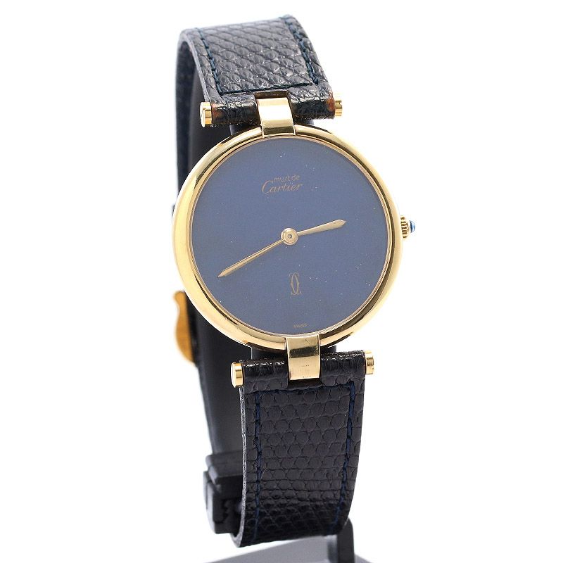 【中古】CARTIER MUST VANDOME WATCH LM VERMEIL / MUST VANDOME LM VERMEIL カルティエ マストヴァンドームLM ヴェルメイユ 83977413
