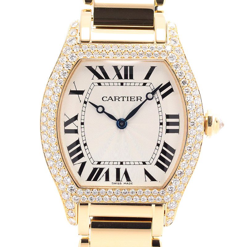 【中古】CARTIER TORTUE LARGE MODEL カルティエ トーチュLM WA5037W8