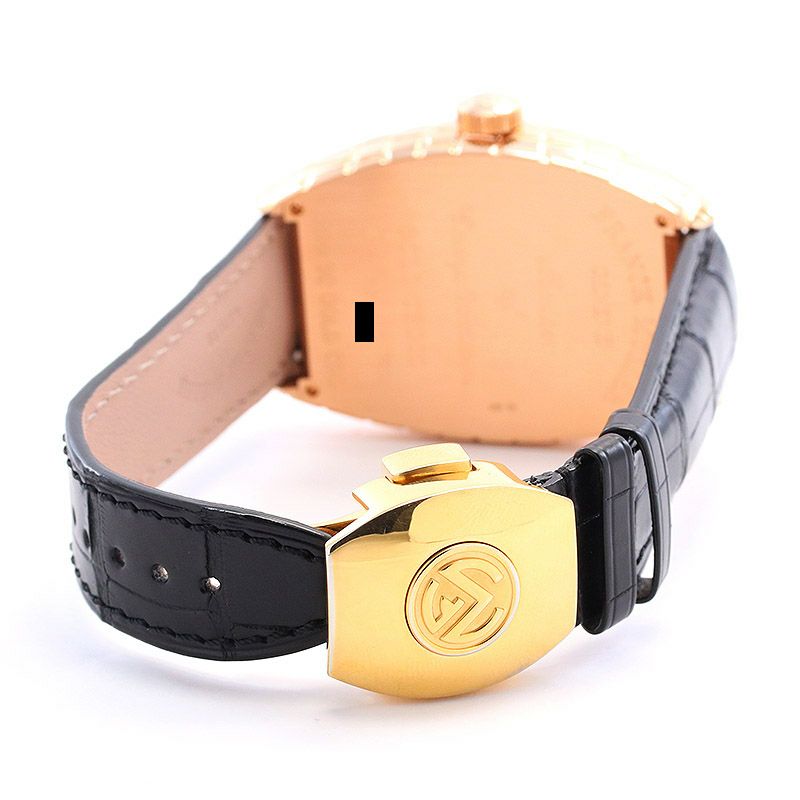 中古】FRANCK MULLER TONNEAU CURVEX GOLD CROCO フランク