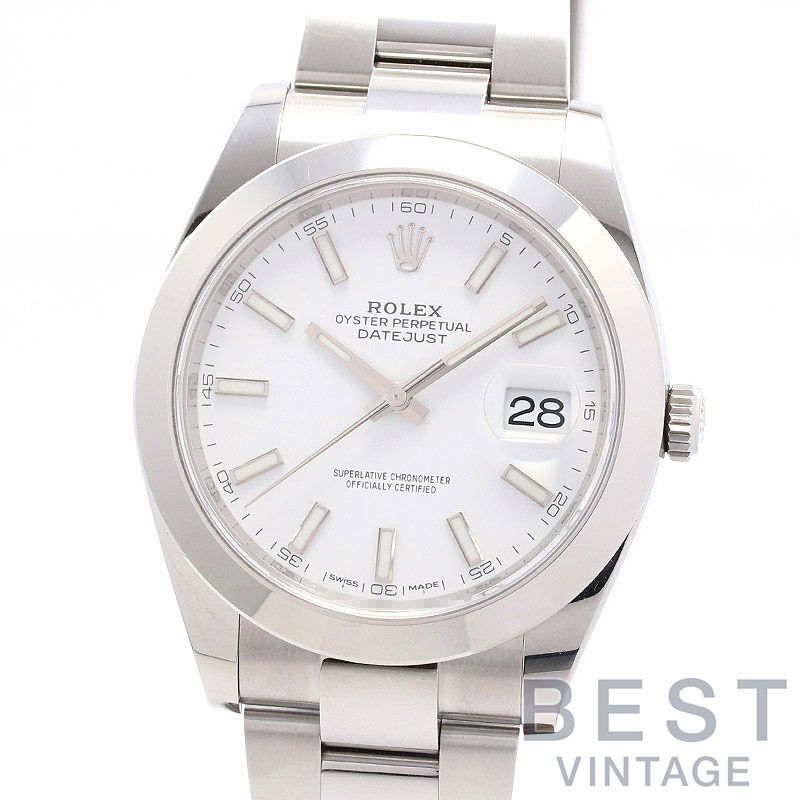 中古】ROLEX OYSTER PERPETUAL DATE JUST 41 ロレックス オイスターパーペチュアル デイトジャスト41  126300(M126300-0005)｜ヴィンテージブランド｜時計・腕時計の通販サイトBEST ISHIDA（正規・中古販売店）